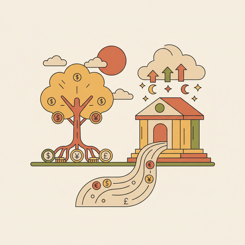 Flat design illustration showing travelers enjoying complimentary food and drinks in a modern airport lounge, symbolizing how airport lounges save money on travel expenses.