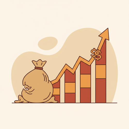 Illustration showing the impact of inflation on a savings account's annual percentage yield (APY)