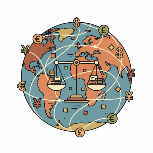 Conceptual illustration of globalized mobility capital and cross-border fiscal optimization strategies.