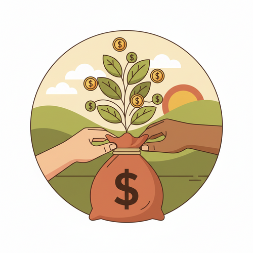 Illustration depicting intergenerational wealth transfer and tax-optimized asset diversification strategies.