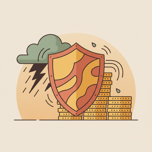 Illustration depicting advanced capital preservation strategies shielding investments from fiscal depreciation.
