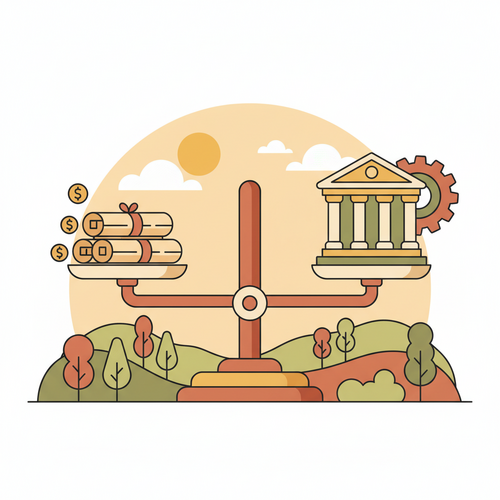 Illustration depicting quantitative fixed-income valuation strategies amidst central bank monetary policy adjustments.